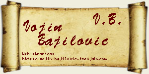 Vojin Bajilović vizit kartica